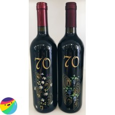 Vino z ročno poslikavo za 70 let Vino z ročno poslikavo za 70 let